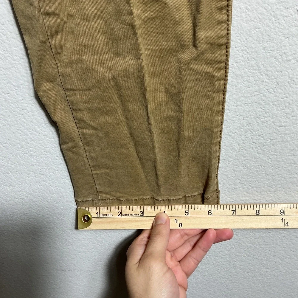 Aeropostale Chinos Mens 29/30 Khaki Tan Slim Straight Distressed Ripped‎ Pants